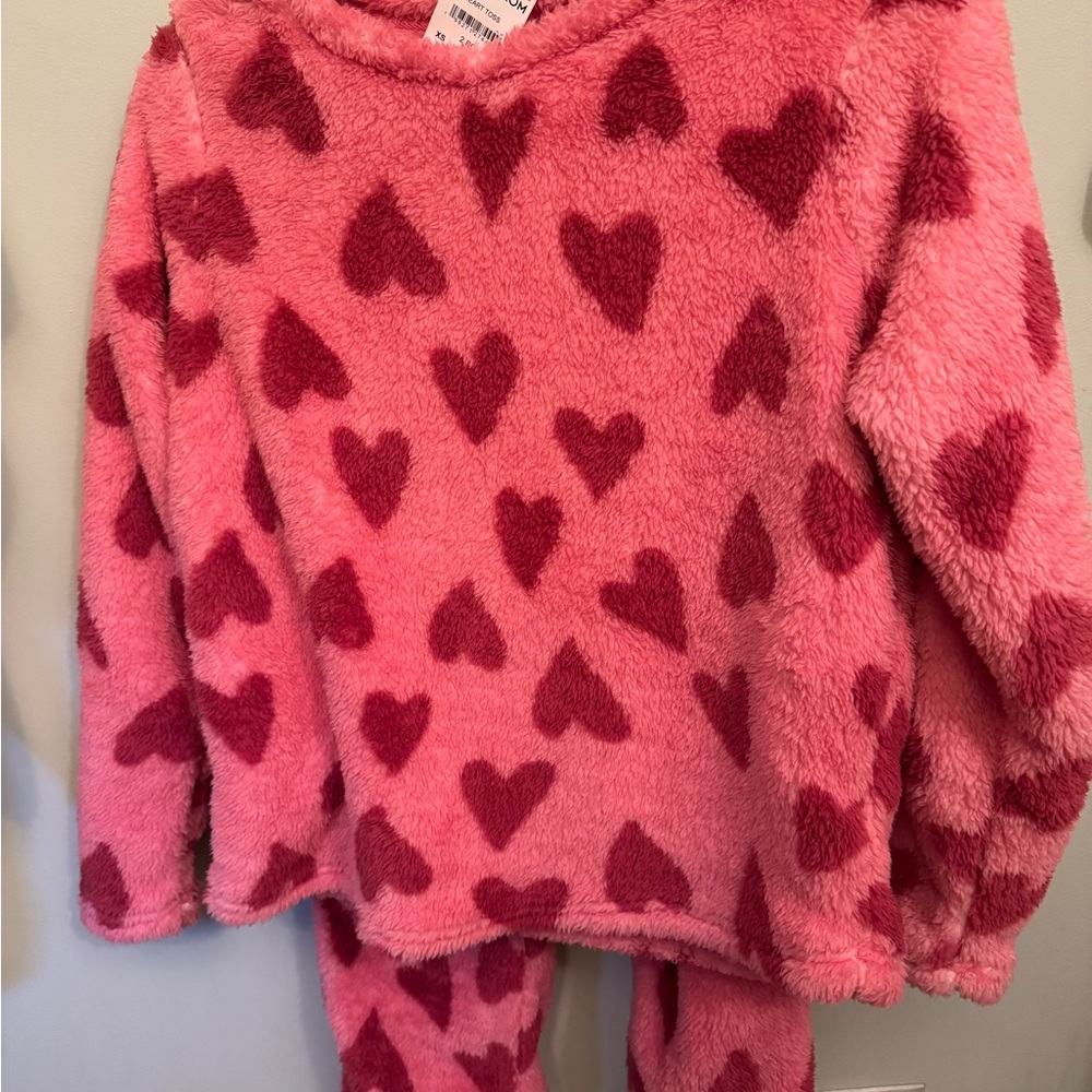 Splendid Cozy Pink Heart Pajamas